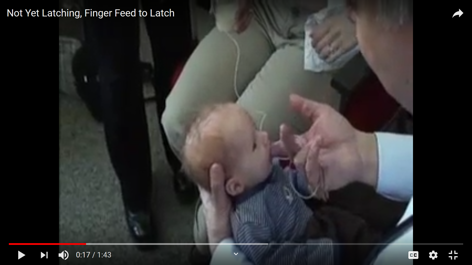 Not Yet Latching, Finger Feeding to Latch (Breastfeeding Inc.)