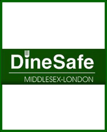 A picture of the DineSafe Logo