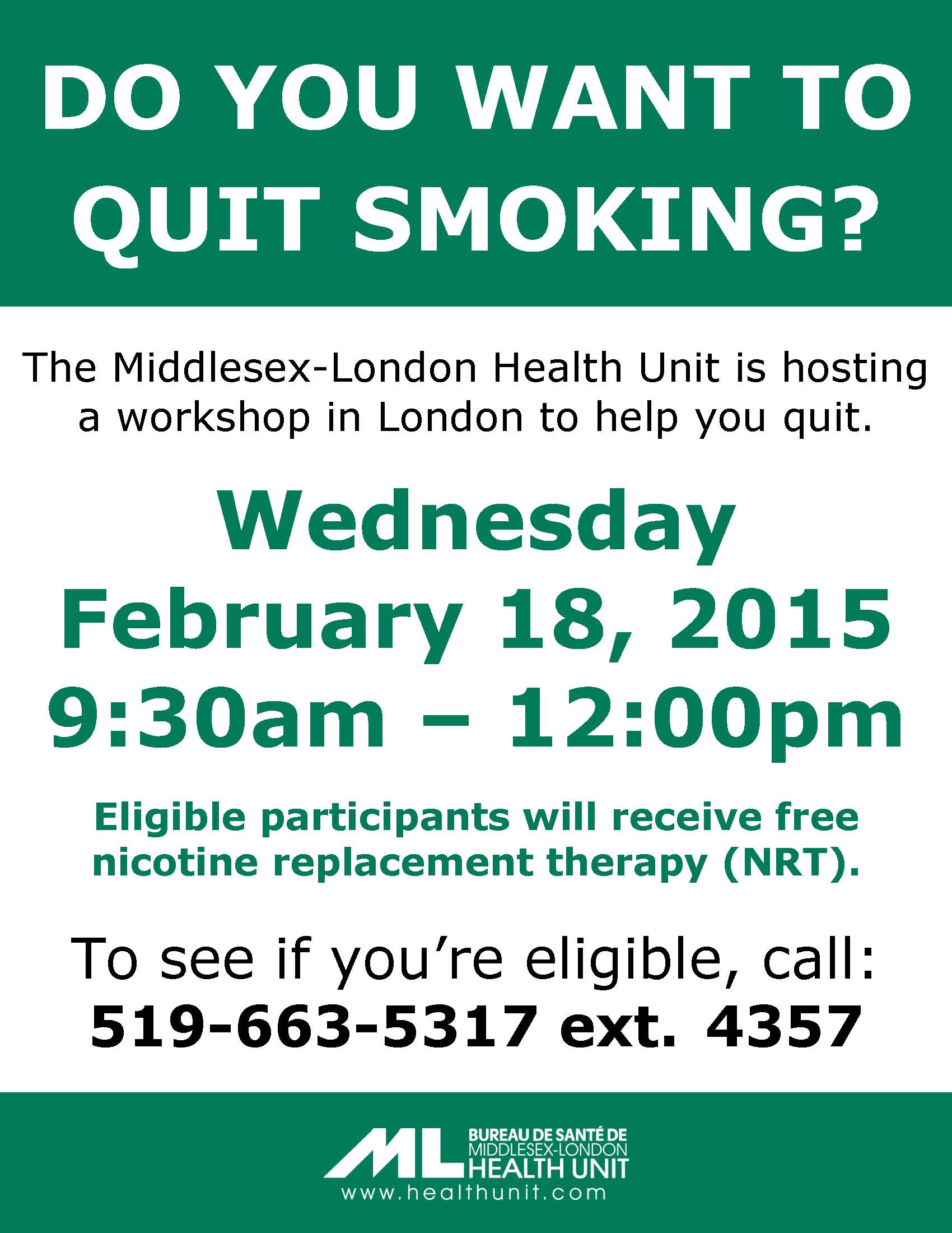 Quit Smoking Workshop Poster